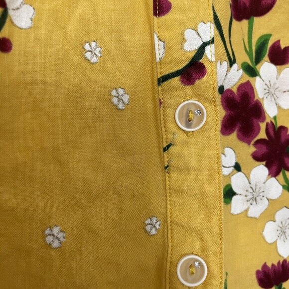 Soft Surroundings Yellow Floral Top - Picture 5 of 8